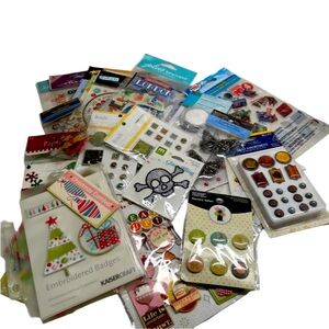 Junk Journal Scrapbook Mixed Supply Bundle Mostly New Product $100 Value